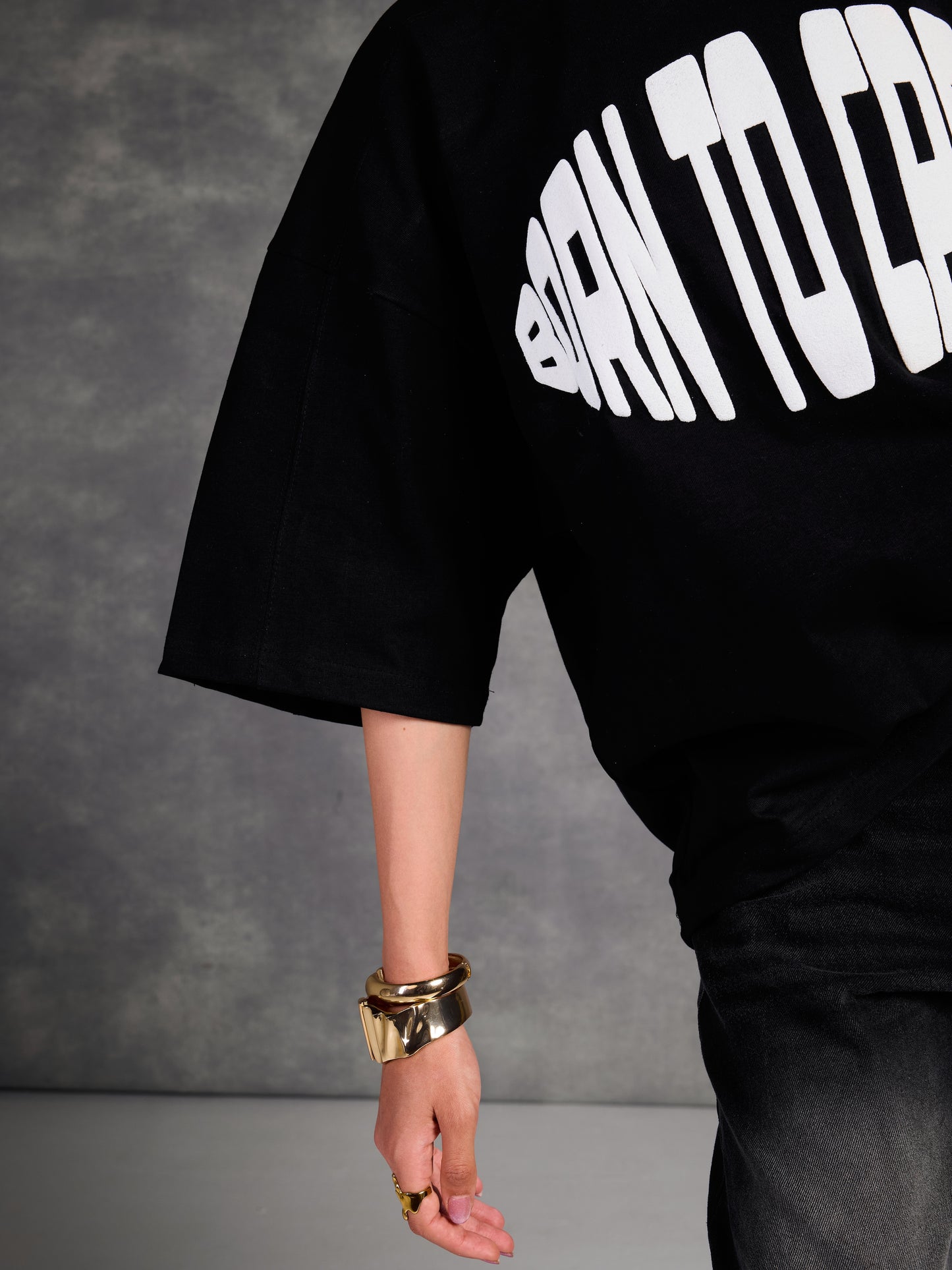 3D BORN TO CREATE BOXY TEE