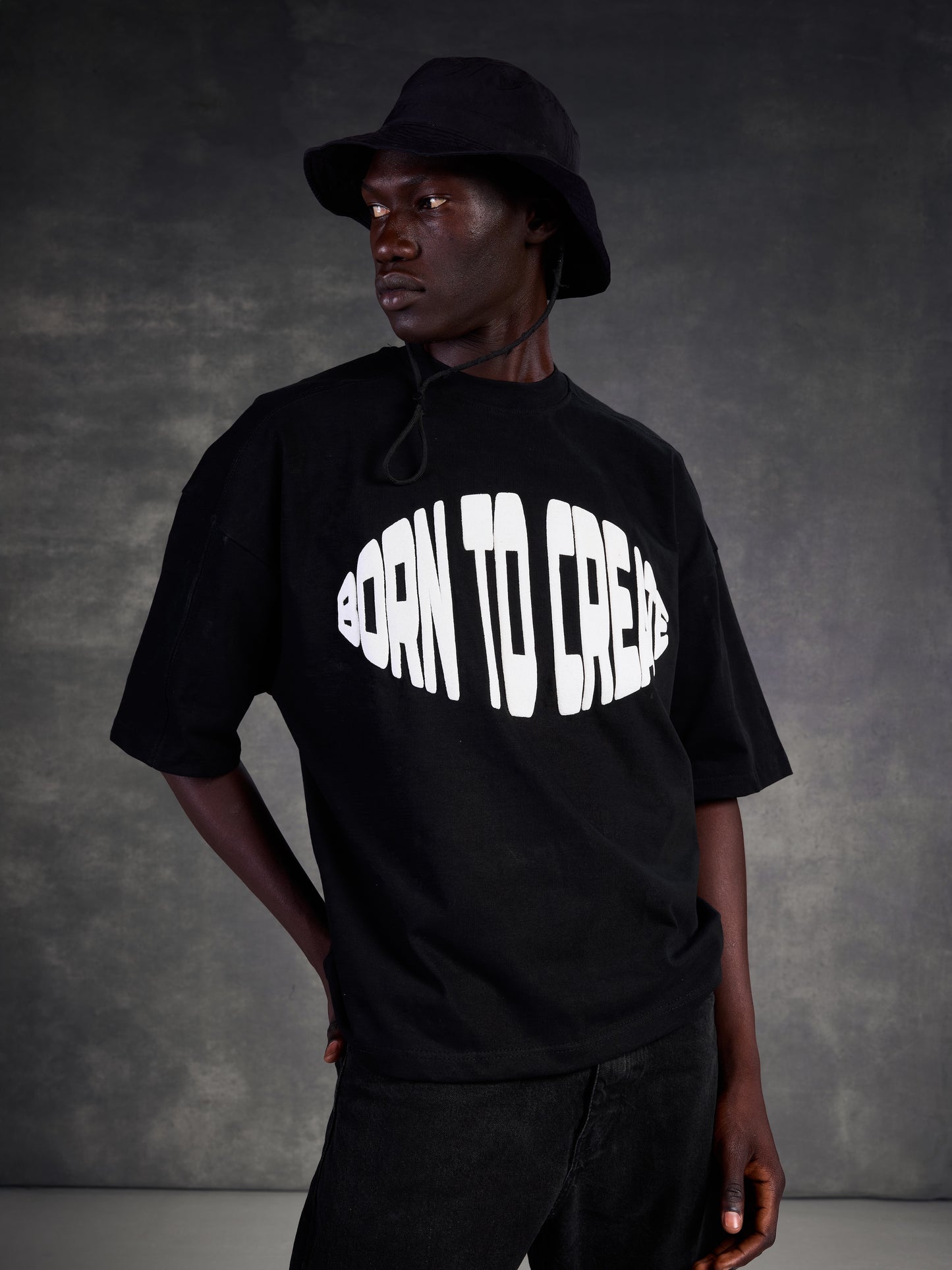 3D BORN TO CREATE BOXY TEE