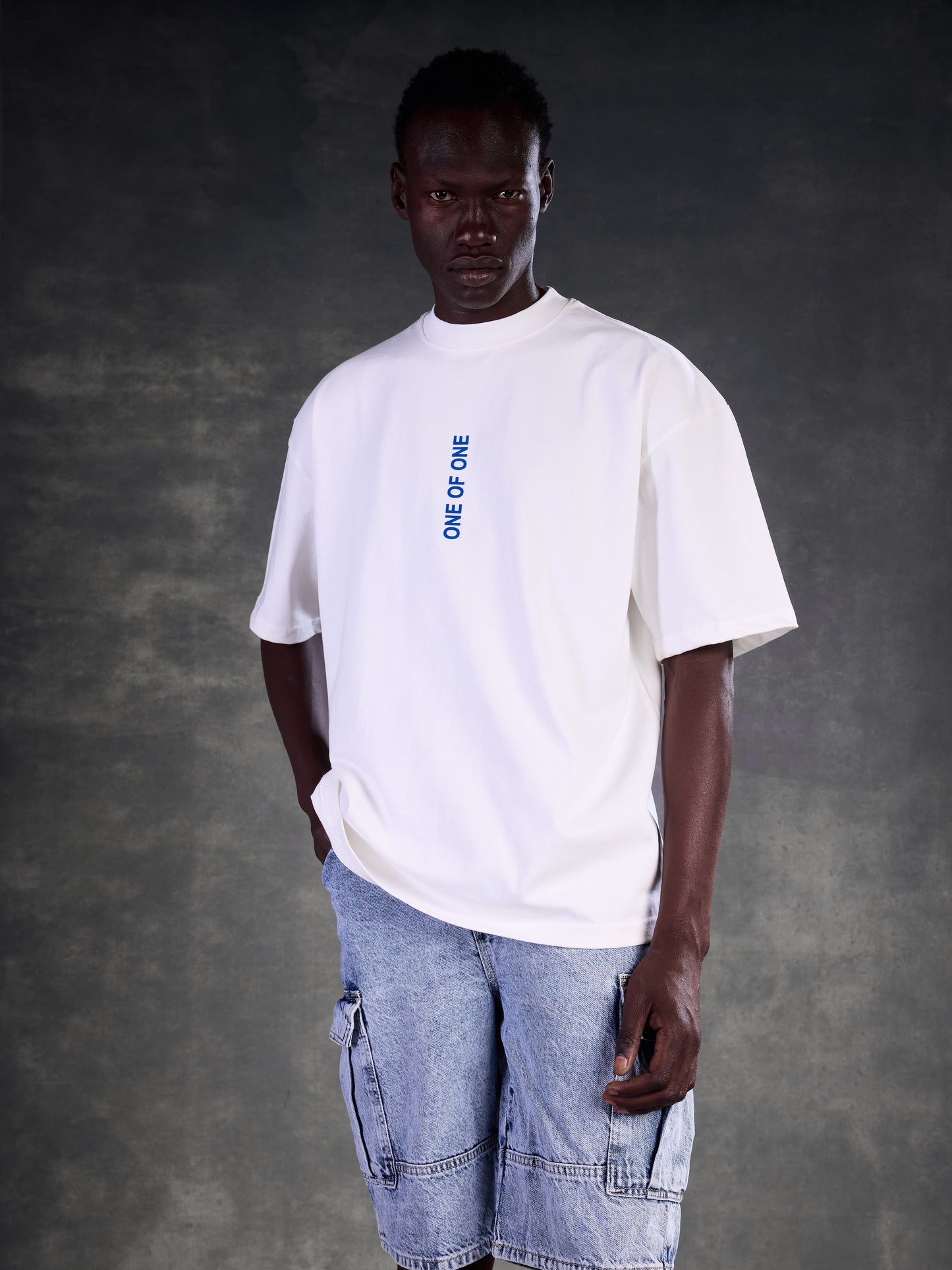 3D ONE OF ONE TEE – Lunar White