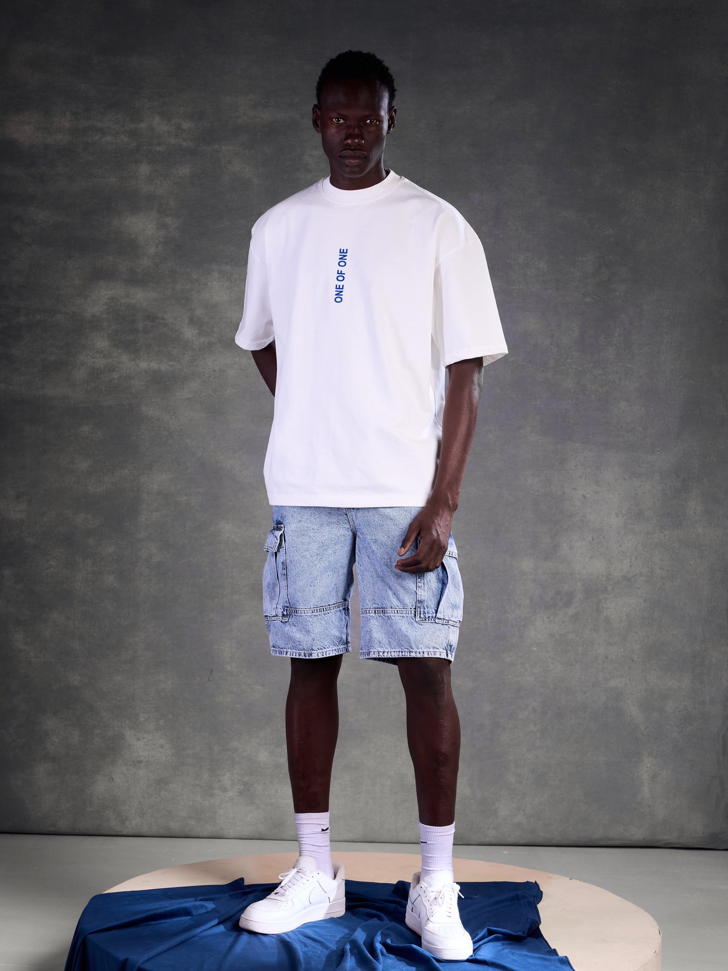 3D ONE OF ONE TEE – Lunar White