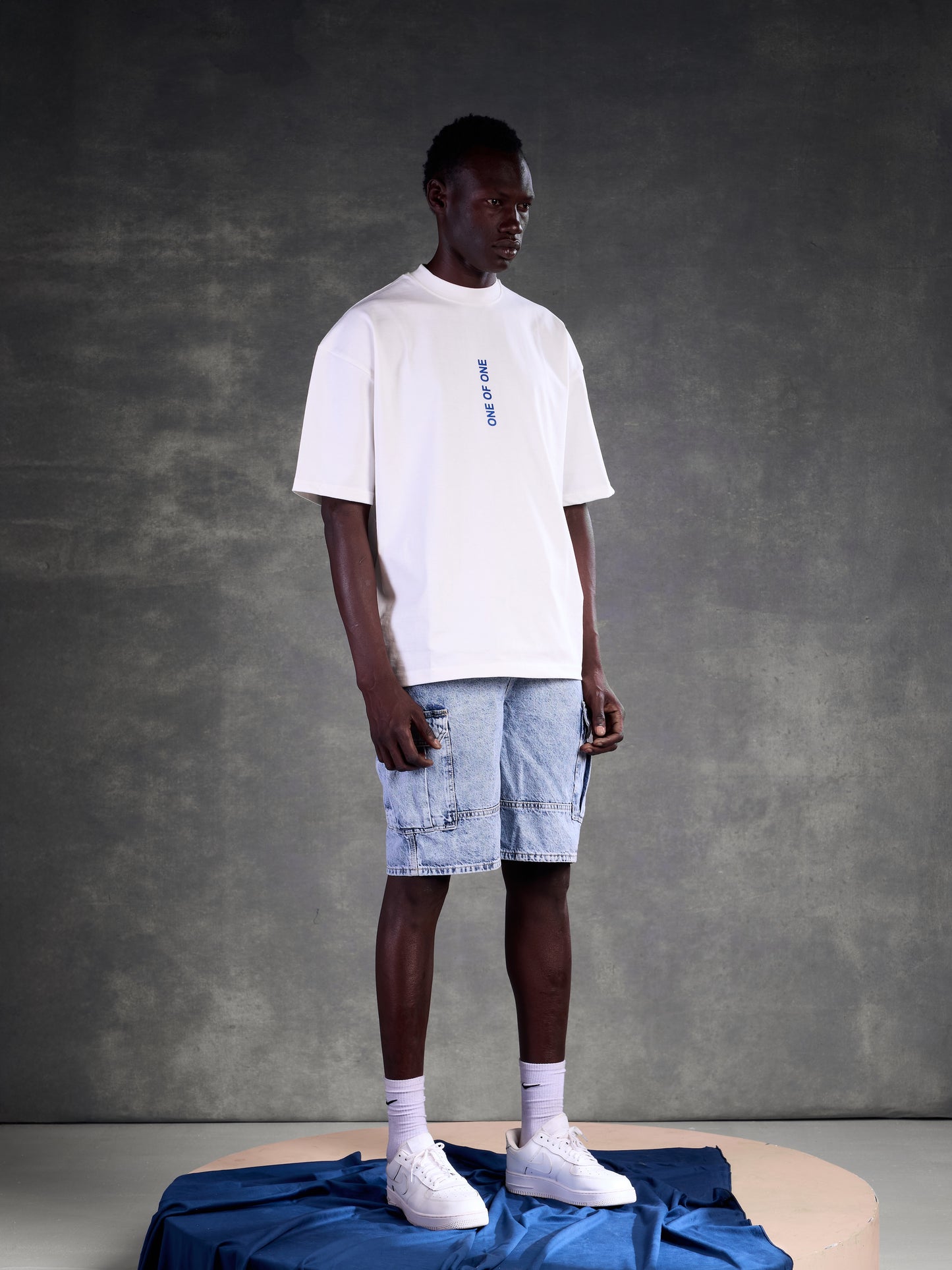 3D ONE OF ONE TEE – Lunar White