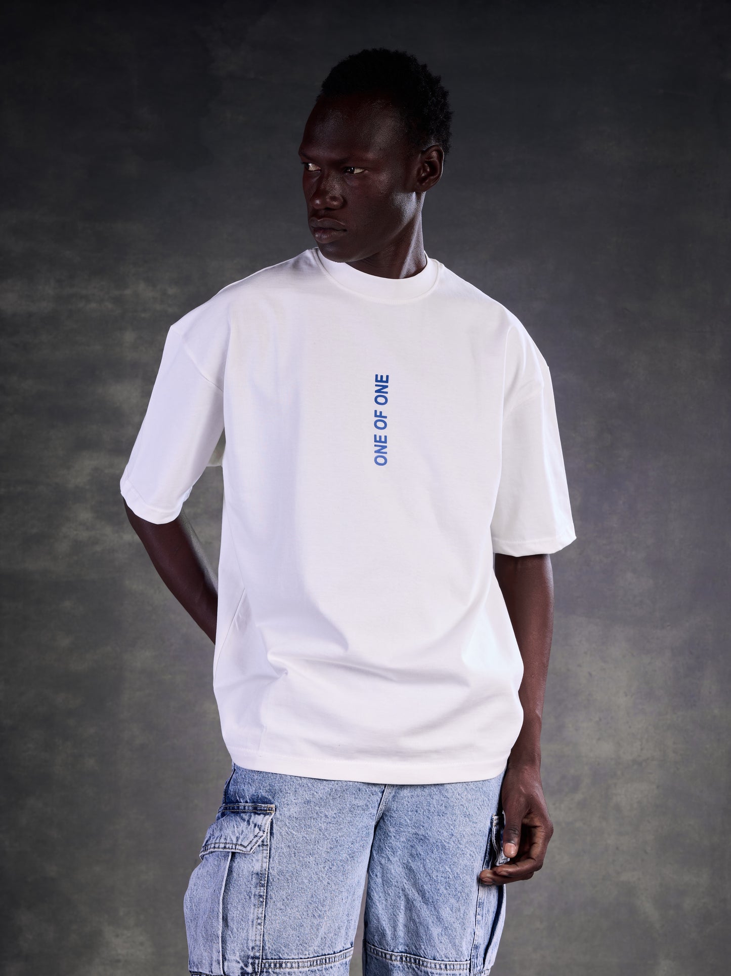 3D ONE OF ONE TEE – Lunar White