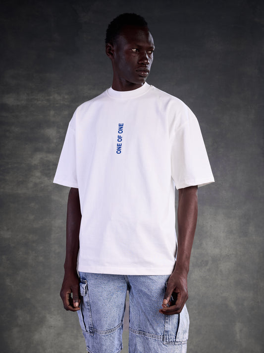 3D ONE OF ONE TEE – Lunar White